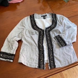 INC Beaded little jacket.